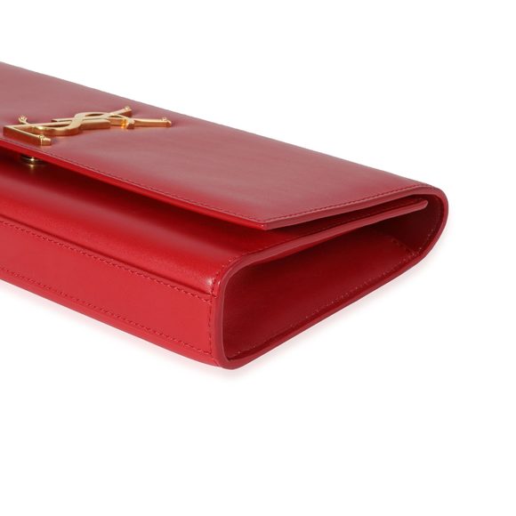 Saint Laurent Red Smooth Calfskin Cassandre Clutch - Picture 5 of 6
